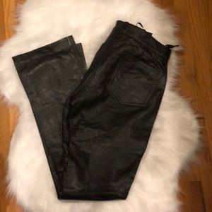 GAP real leather bootcut pants/jeans